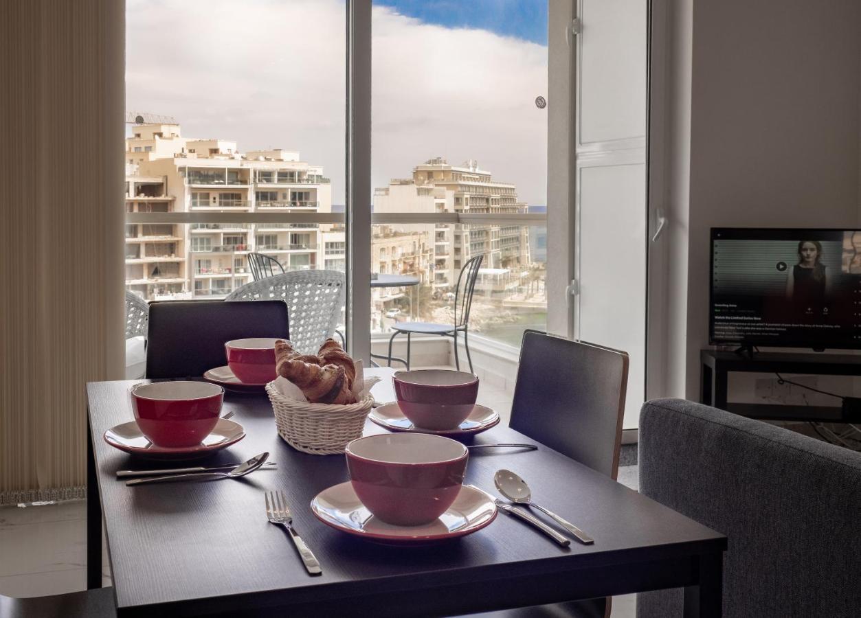 Апартаменты 6Th Floor Spinola Seaview In St Julians Сент Джулианс Экстерьер фото